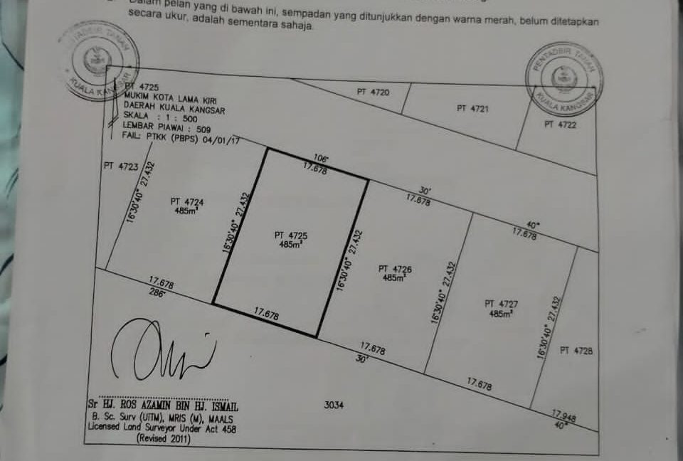 Ejen Hartanah Kuala Kangsar Perak-Tanah Lot Kota Lama Kiri-12