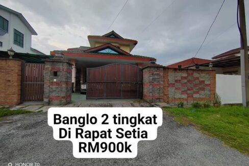 Ejen Hartanah Ipoh-Rumah Banglo 2 Tingkat Untuk Dijual Di Rapat Setia